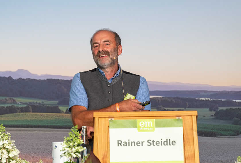 Rainer Steidle an Podium