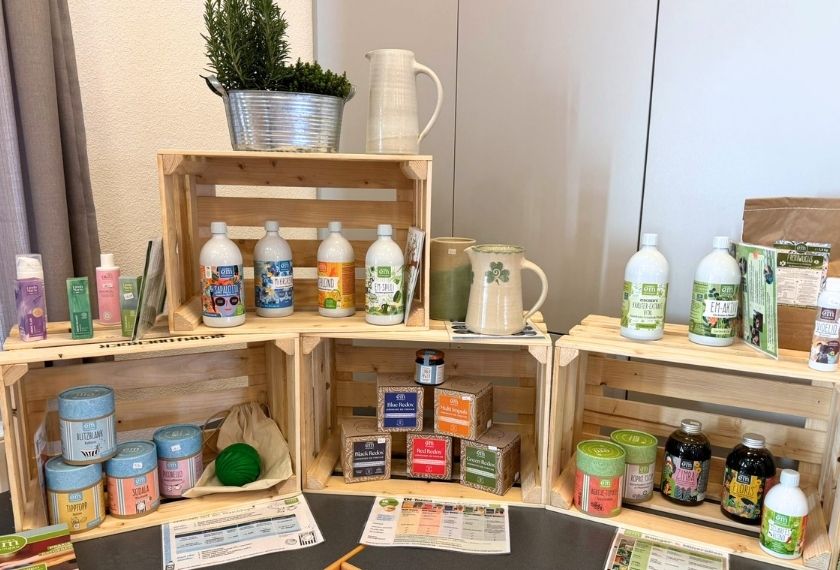 EM-Produkte im VegaWinnie Hofladen
